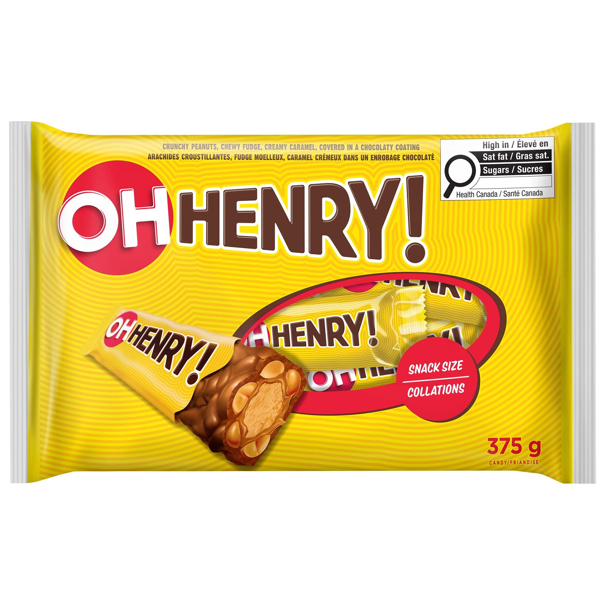 OH HENRY! Halloween Chocolatey Candy Bars, 375g/13 oz